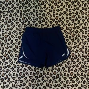 Navy blue defining shorts